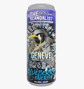 НАПИТОК ЭНЕРГЕТИЧЕСКИЙ THE SCANDALIST ENERGY DRINK GENEVE ЧЕРНИКА 330МЛ