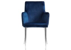 Стул на металлокаркасе Benza dark blue