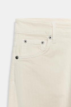ZARA ЗАУЖЕННЫЕ ДЖИНСЫ С ВЫСОКОЙ ПОСАДКОЙ — ZW COLLECTION, ЦВЕТ СЛИВОЧНОГО МАСЛА