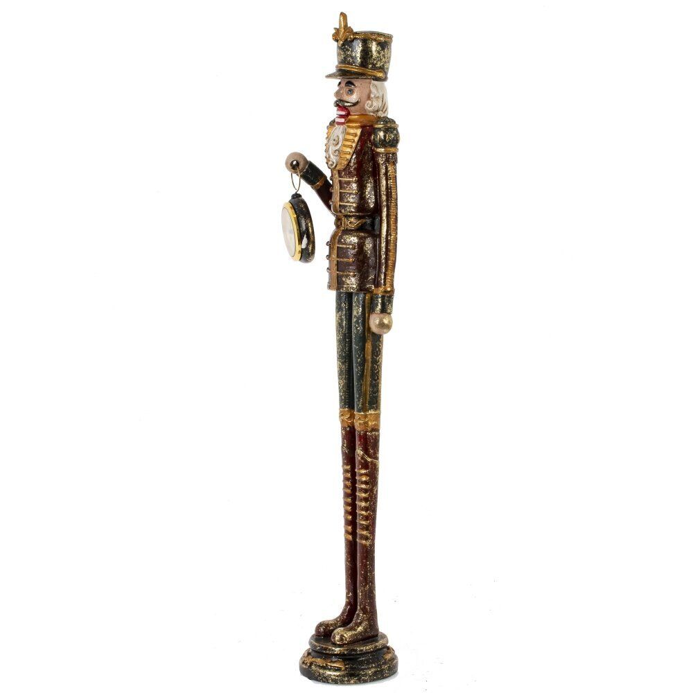 GAEM Фигурка декоративная "Щелкунчик" с часами (LR44x1), L13 W10 H65 см