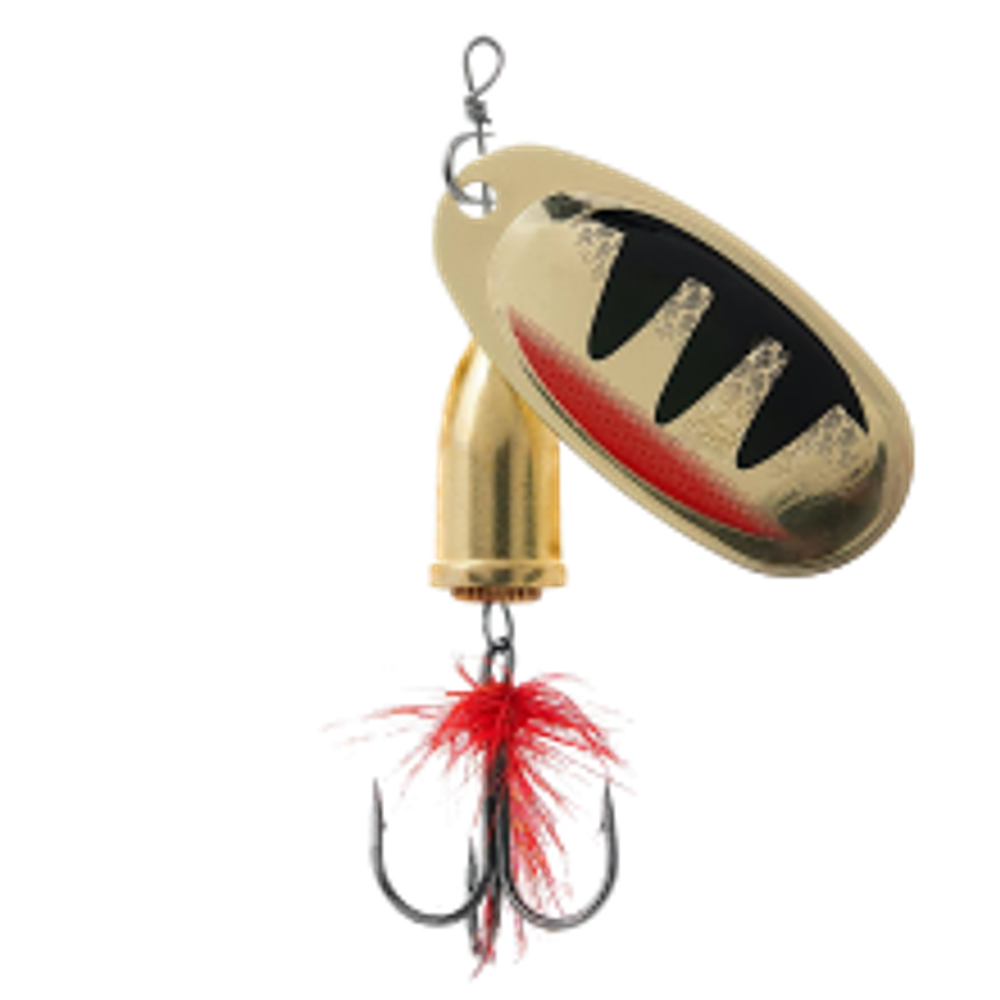 Блесна вращ. Premier Fishing Gidra №4 Perch с Мухой 12.0г PR-SPRH12P-4