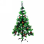 Ёлка «Тайга» 120 см, леска с шишками и ягодами (90 веток) (без заводской упаковки)