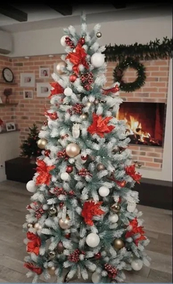 Ель Искусственная Царь елка Алиса бело-голубая 190 см