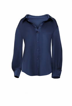 Fall/Winter 2021, Шелковая блуза с глубоким декольте