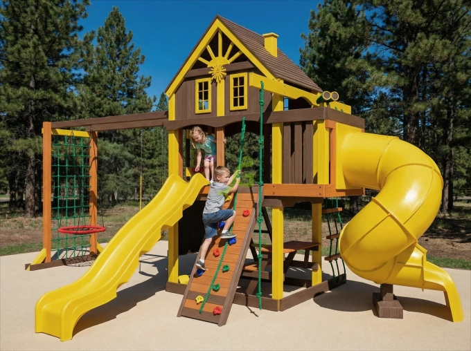 Детская площадка Шато с трубой (Домик) мод.2