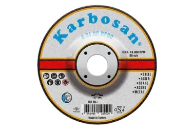 Диски шлифовальные по металлу Karbosan