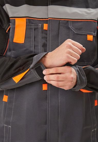 Костюм "Рольф" полукомбинезон (т.серый/черный)