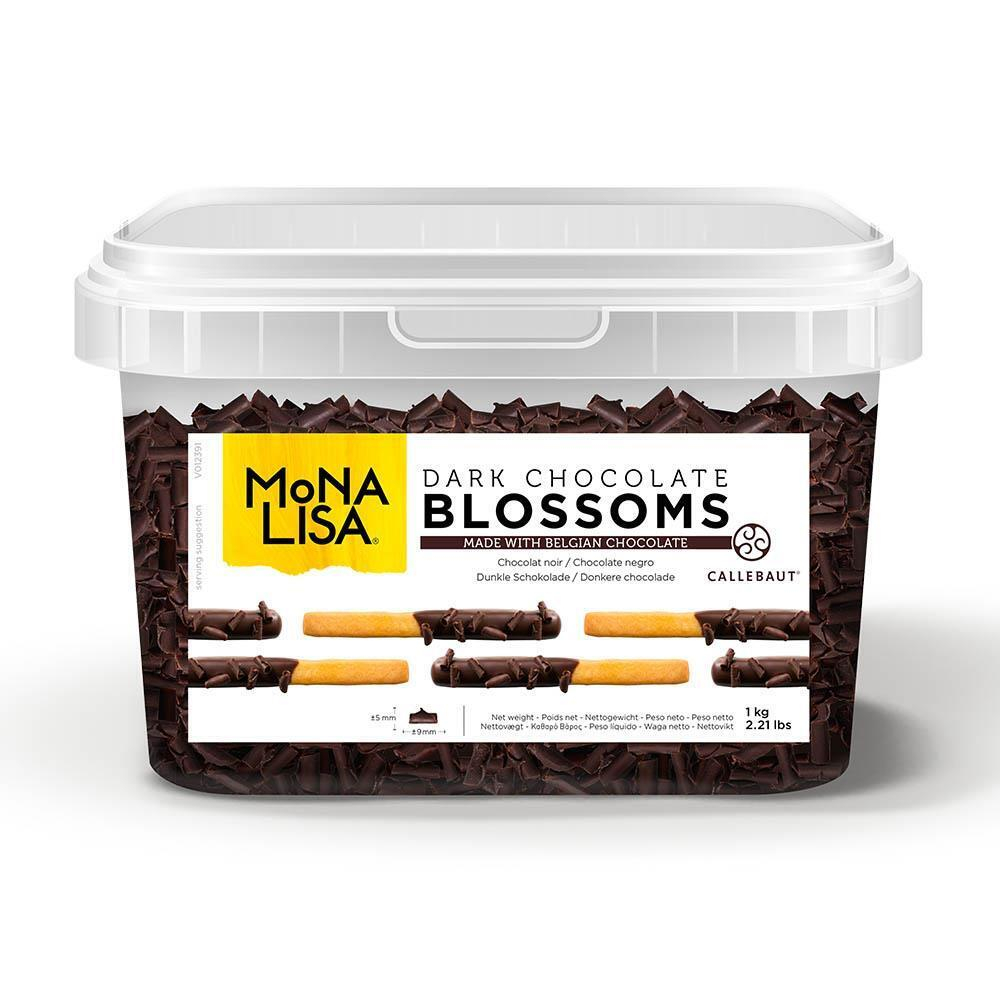 Шоколадные завитки Blossoms Dark (Завитки из темного шоколада Callebaut)