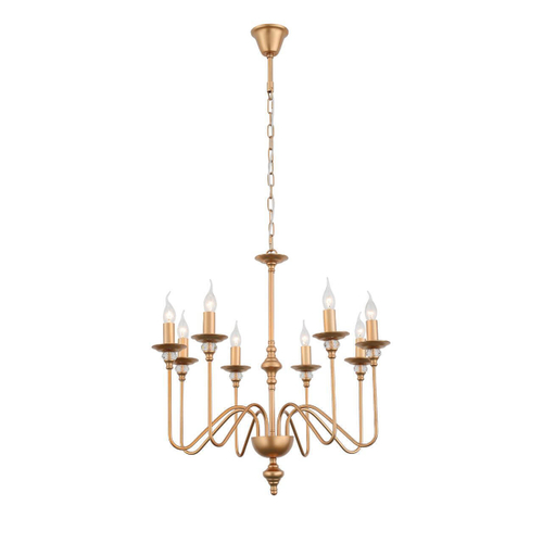 SL186.203.08 Люстра подвесная ST-Luce Латунь, Прозрачный E14 8*40W