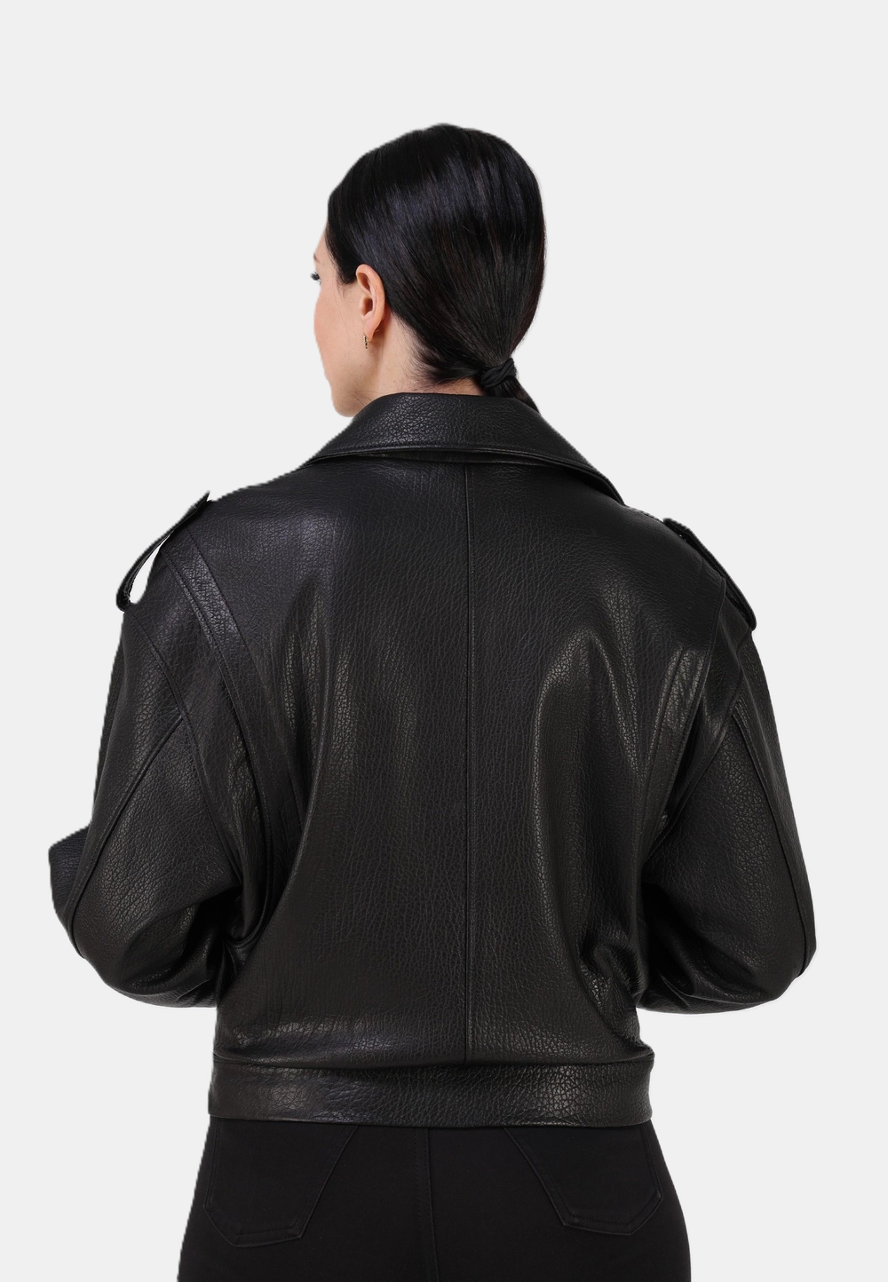 Кожаная куртка демисезонная косуха