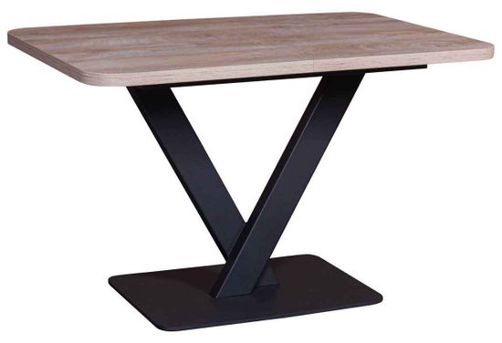 МОДЕРН-9, СТОЛ РАЗДВИЖНОЙ (120+40) ЭНДГРЕЙН / опора черная