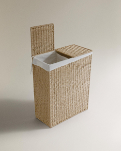Zara Home Корзина из металла, цвет бежевый, 64 см