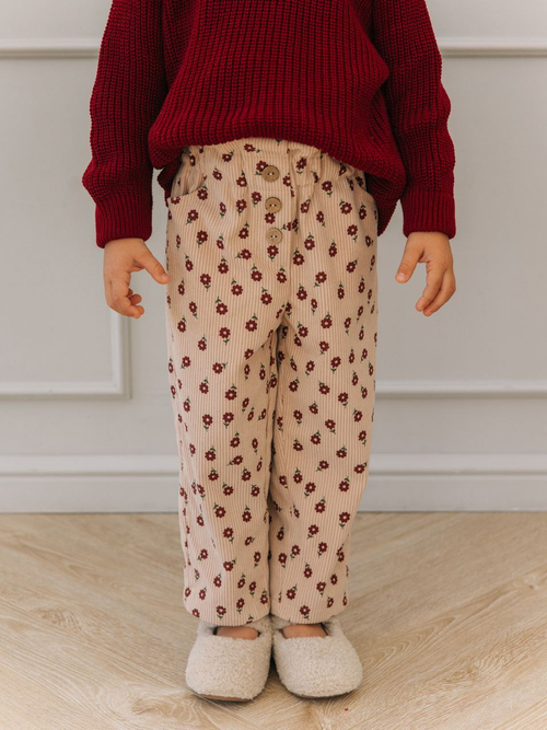 Вельветовые брюки, Пудровый