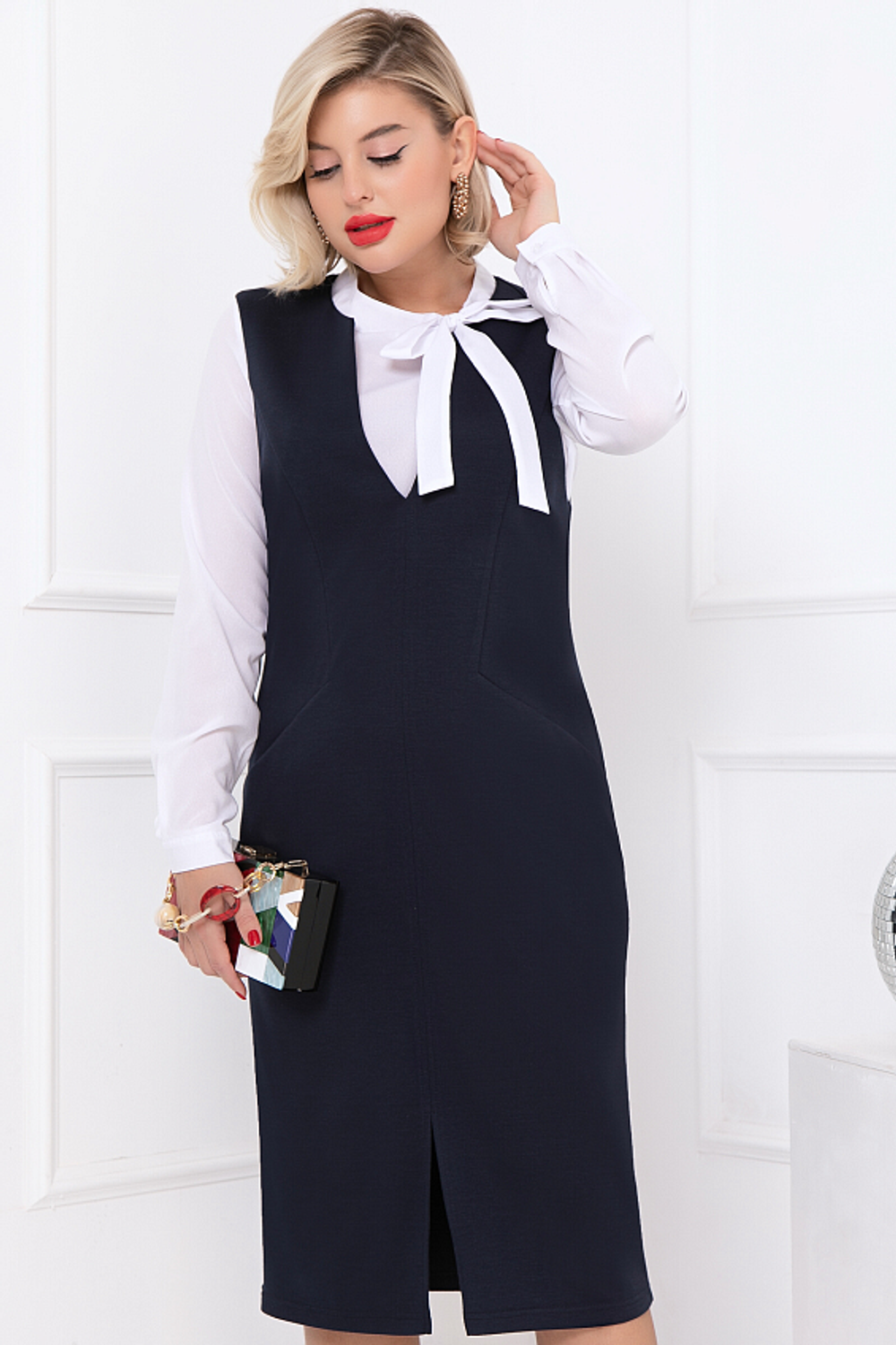 ПЛАТЬЕ КАВАРЕНО (БЛУ) Bellovera (Акция)