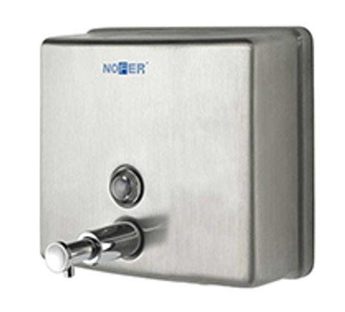 Диспенсер для мыла с кнопкой 1200 мл. нерж. сталь INOX 03004.S матовый