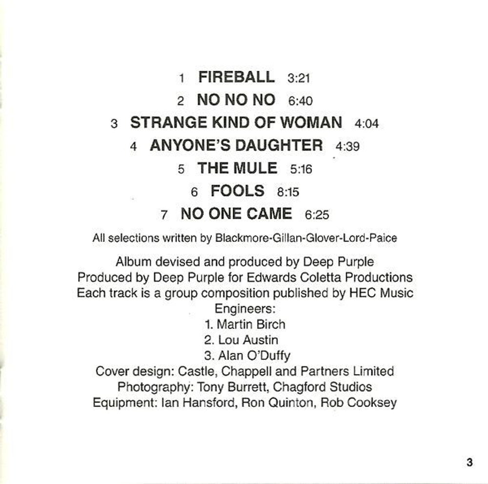 Deep Purple / Fireball (CD)