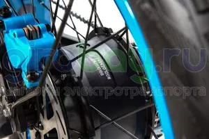 Электровелосипед Syccyba F11 Pro Dual 48V/15Ah (полный привод) - Синий обод фото №13