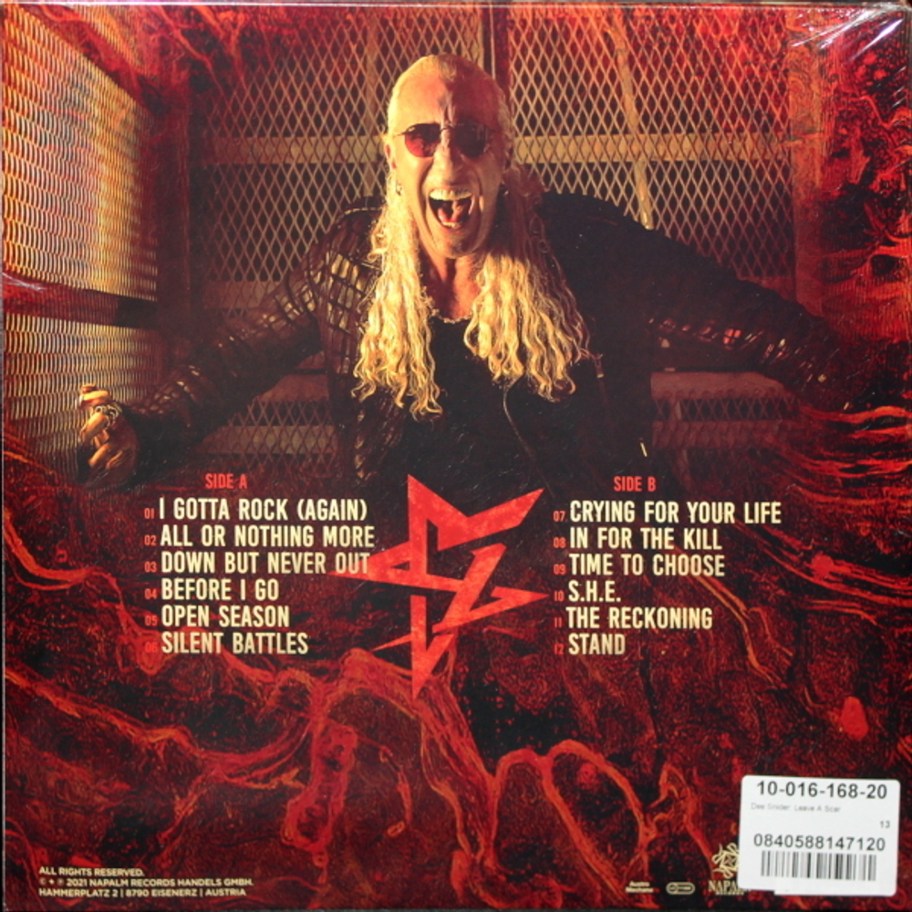 Dee Snider /Leave A Scar (LP)