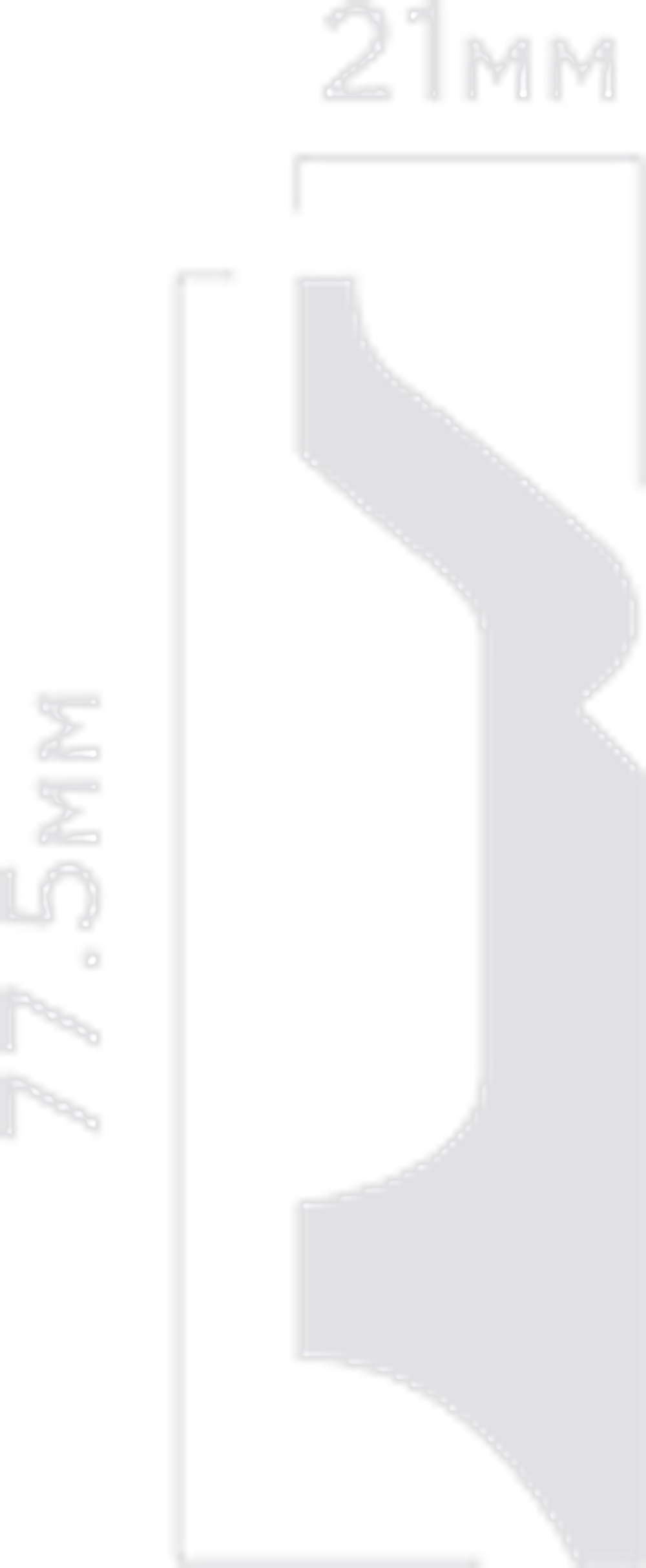 Плинтус HiWood, 77,5x21 мм