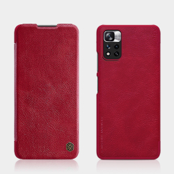 Кожаный чехол-книжка Nillkin Leather Qin для Xiaomi Poco M4 Pro 5G