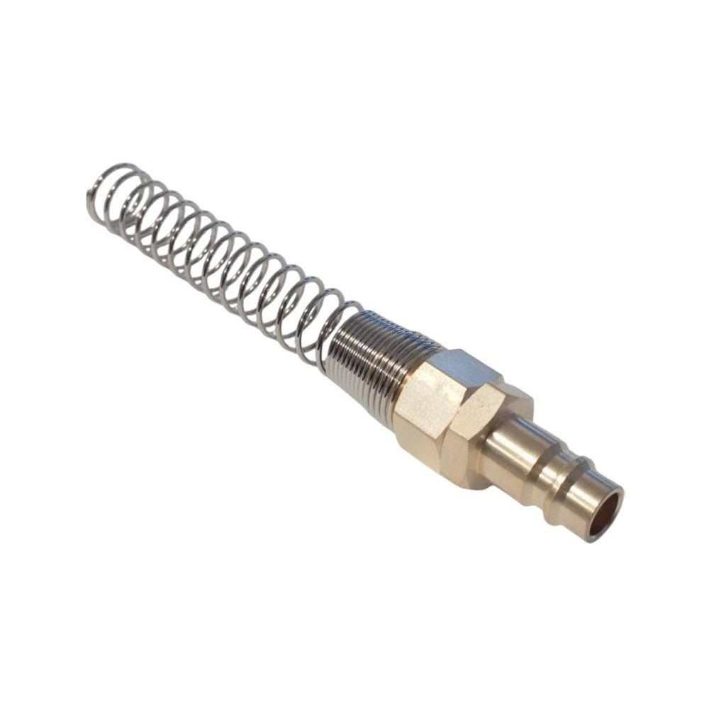 WDK-S30PPB Штуцер быстроразъемного соединения с пружиной 8x12 мм, латунь