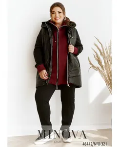 Костюм 8-321-марсала-чёрный Minova