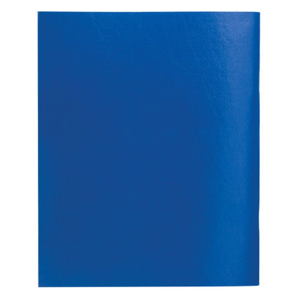 Тетрадь бумвинил, А5, 48 л., скоба, офсет №1, клетка, с полями, STAFF, СИНИЙ, 403414