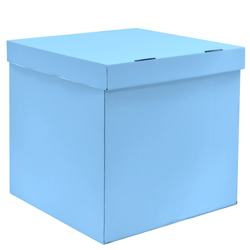Коробка для воздушных шаров 70*70*70 см, Голубой
