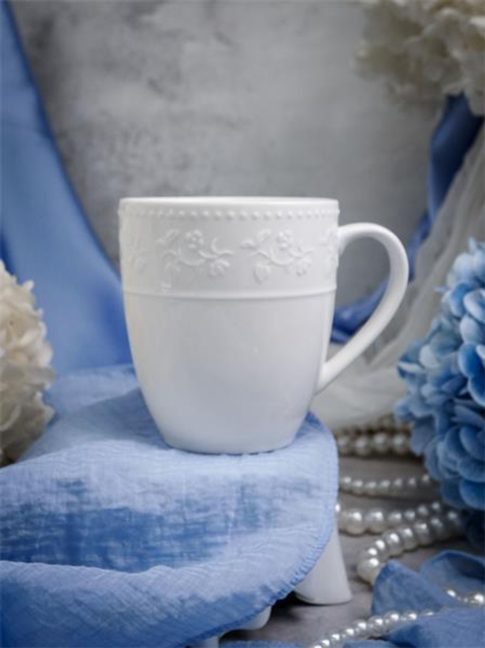 Кружка 350 мл, 11,6x8,8 см h 9,8 см, фарфор, Primavera