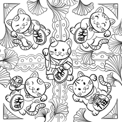 Hachette  раскраска по номерам  Chibi