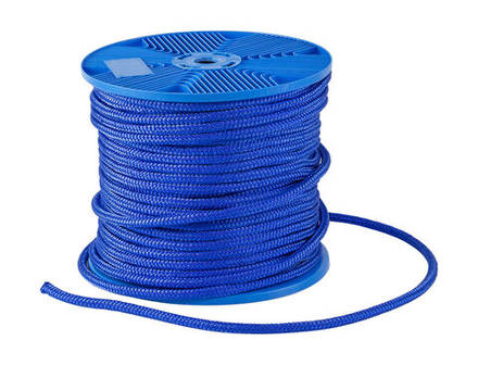 Веревка двойного плетения d10мм, L80м, синий, Marine Rocket