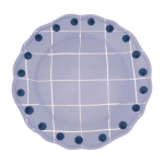 Тарелка обеденная Bitossi Home Lavander Blue Dots (27 см)