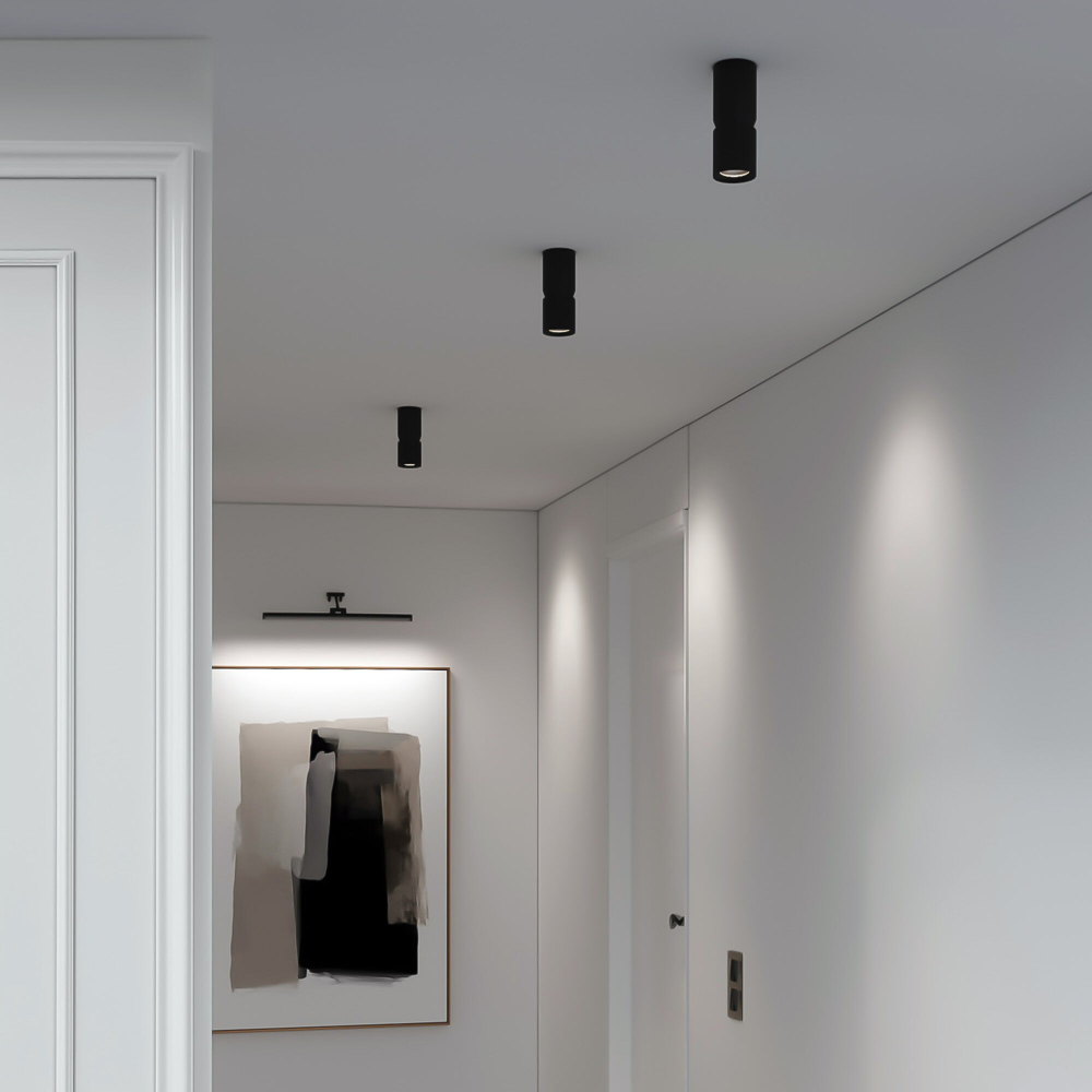 Светильник потолочный светодиодный 12W 4000К чёрный 25048/LED