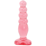Розовая анальная пробка Crystal Jellies 5 Anal Delight - 14 см. (Цвет: розовый)