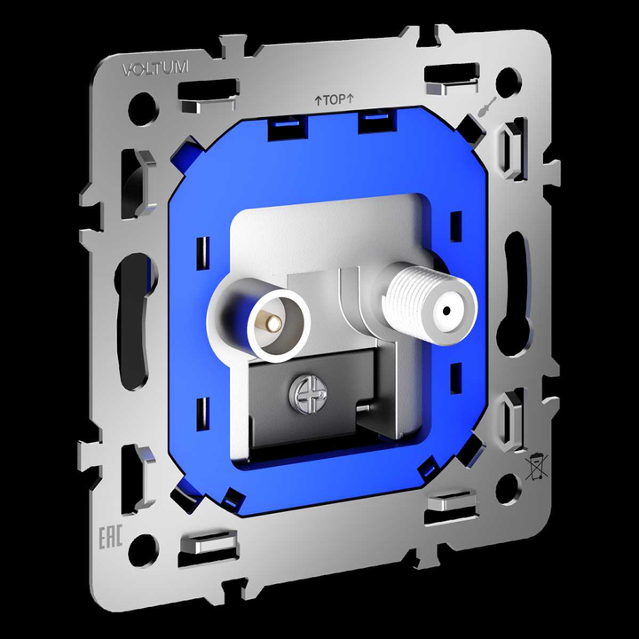 Механизм розетки телевизионной оконечной TV+SAT S70 Voltum VLS0604M
