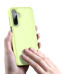 Прозрачный матовый чехол зеленого цвета (Lime Green) для Samsung Galaxy A26 5G, серия Yind Series от Dux Ducis