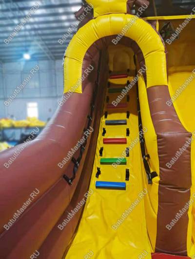 Надувной батут-горка "Фрегат", 9х4