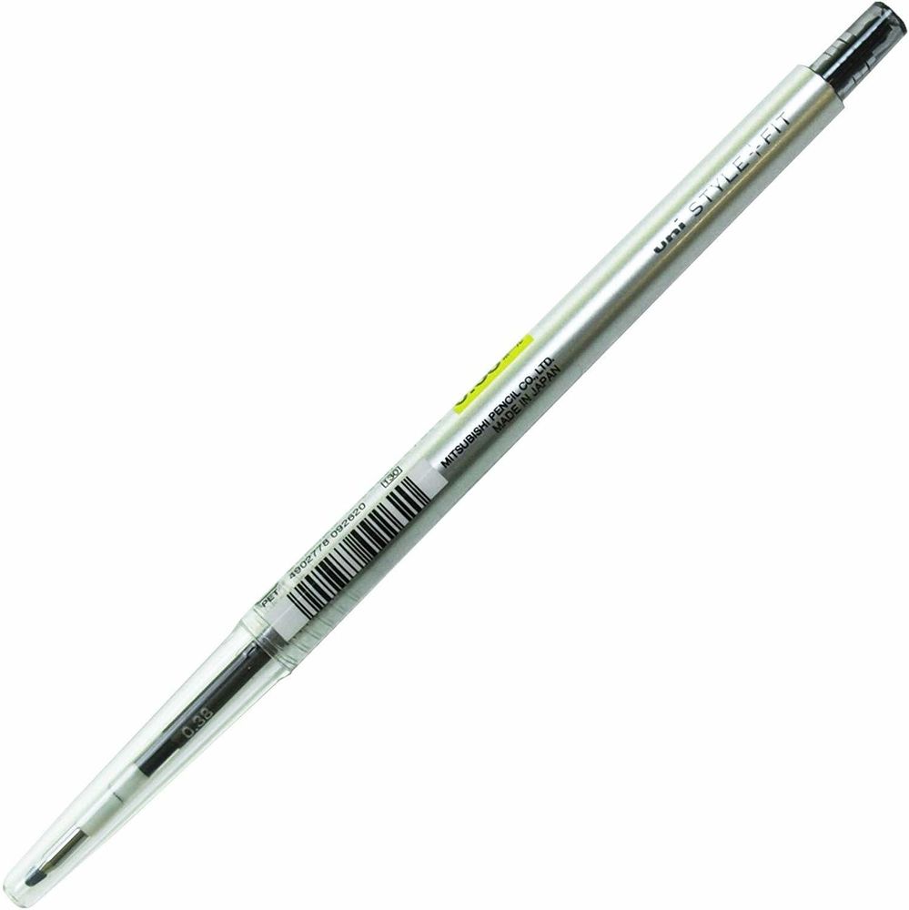 Гелевая ручка 0,38 мм Uni Style Fit - Black - чёрные чернила