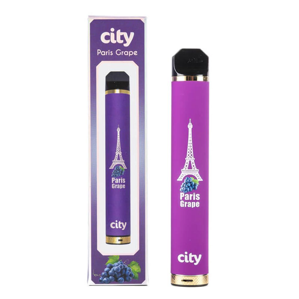 Одноразовая электронная сигарета City Highway - Париж (Виноград) 1600 затяжек
