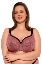 Бюстгальтер Lise с чашками +size на тонком поролоне (Размер: 90H) (Цвет: грязно-розовый)