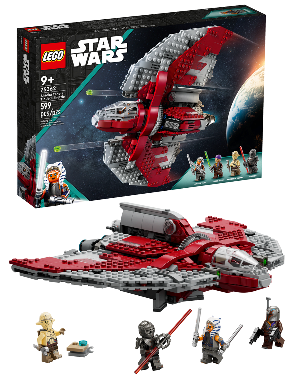 Конструктор лего Star Wars 75362 "Джедайский шаттл T-6 Асоки Тано"