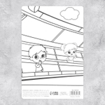 Поздравительная открытка с раскраской «Нашему герою», 12 × 18 см