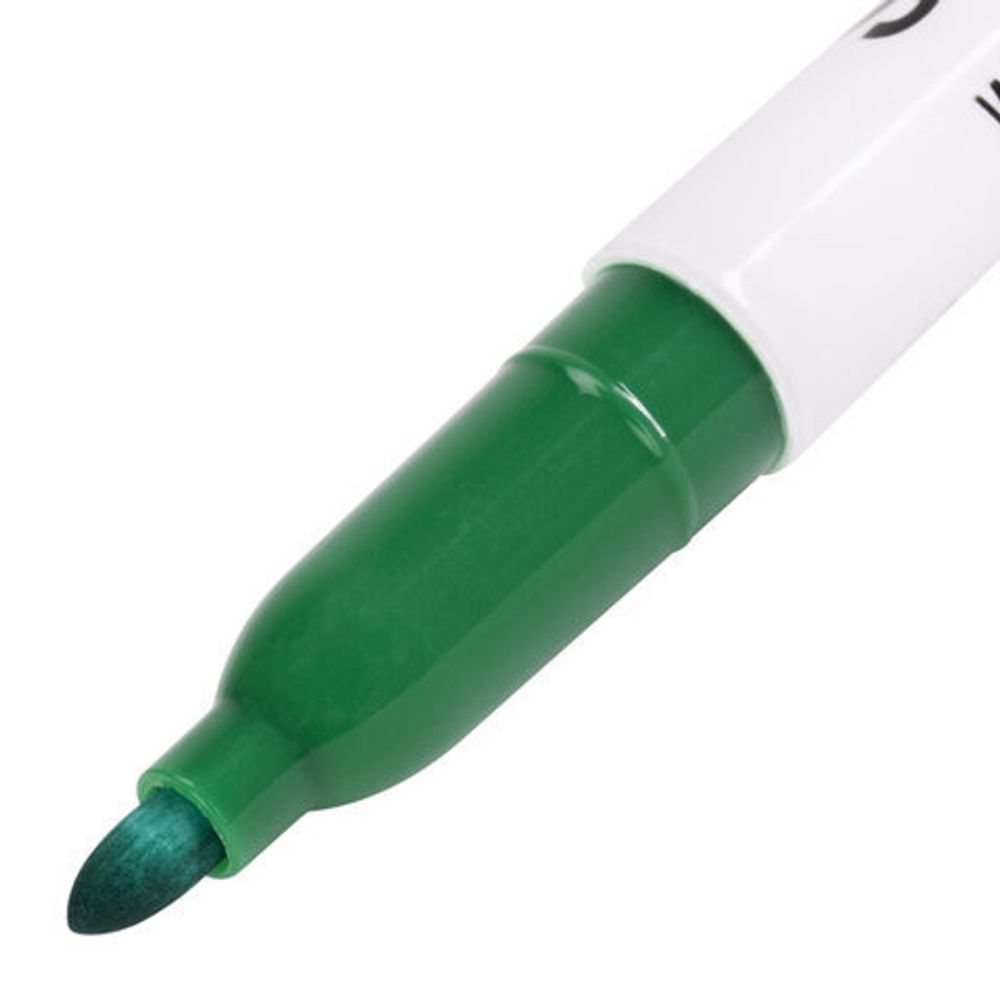 Маркер стираемый для белой доски ЗЕЛЕНЫЙ, STAFF "EVERYDAY", 2,5 мм, тонкий корпус, 151096