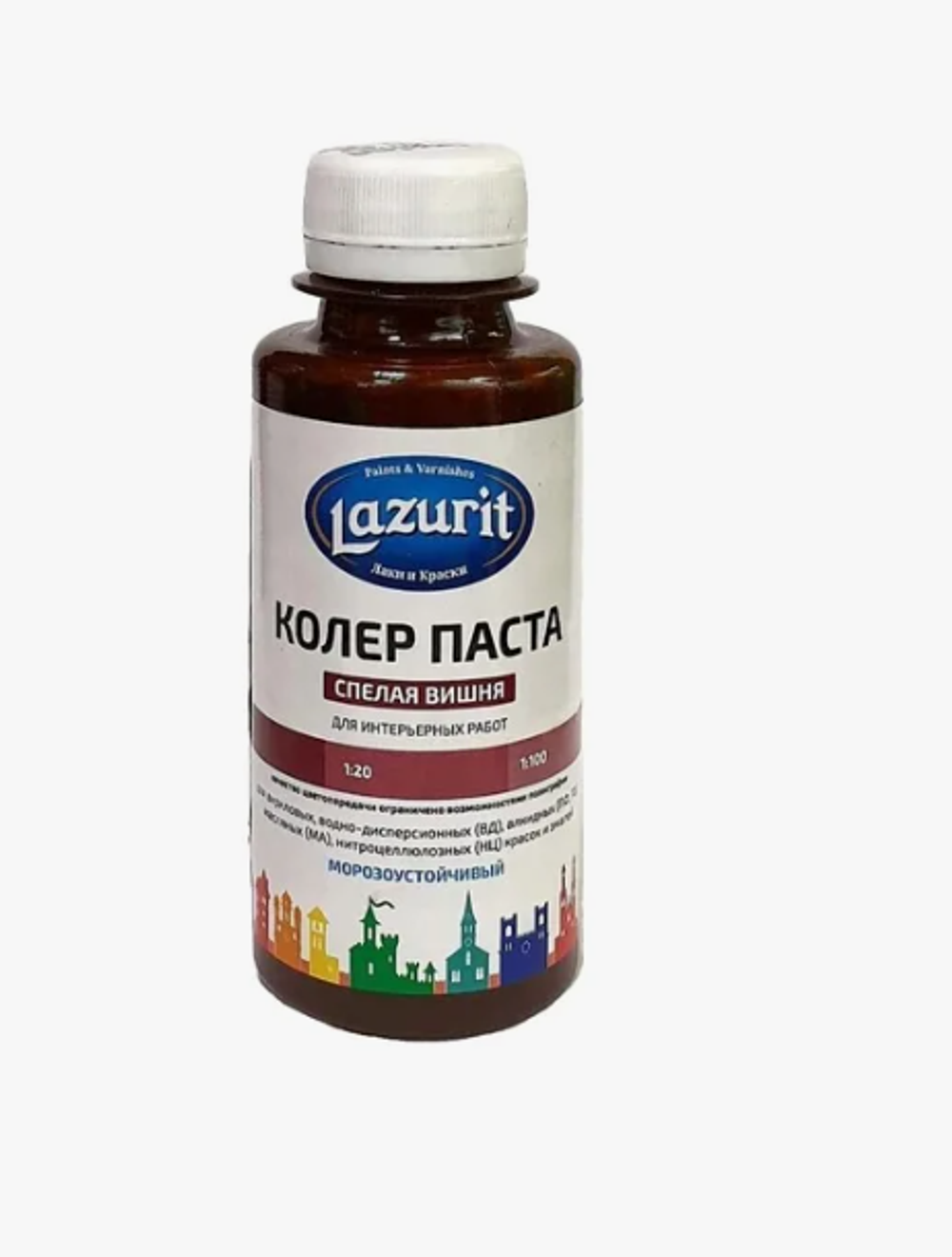 Колер универсальный 100мл №38 спелая вишня Lazurit