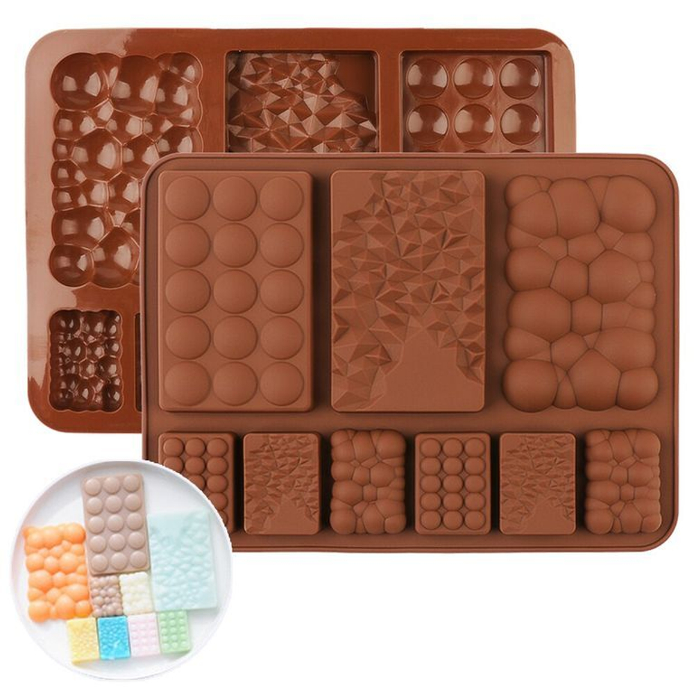 Форма силиконовая для шоколада «Плитка небосвод» 9 в 1