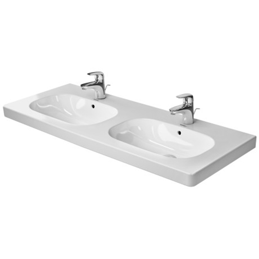 Раковина Duravit D-Code 03481200002 подвесная 120 см, цвет белый