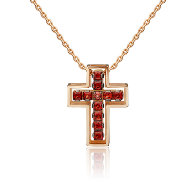 Подвеска из красного золота c гранатами 03-3148-00-204-1110-57