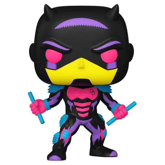 Фигурка Funko POP! Bobble Marvel Daredevil Armored Fall From Grace (BLKLT) (Exc) (1361) 77546 / Фигурка Фанко ПОП! по мотивам вселенной "Марвел", Сорвиголова