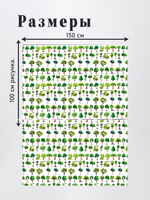 Оксфорд с принтом 3 метра №2 600 D