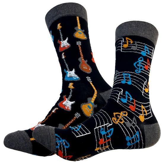 Носки "Цветные гитары и цветные мелодии" р-р 40-44